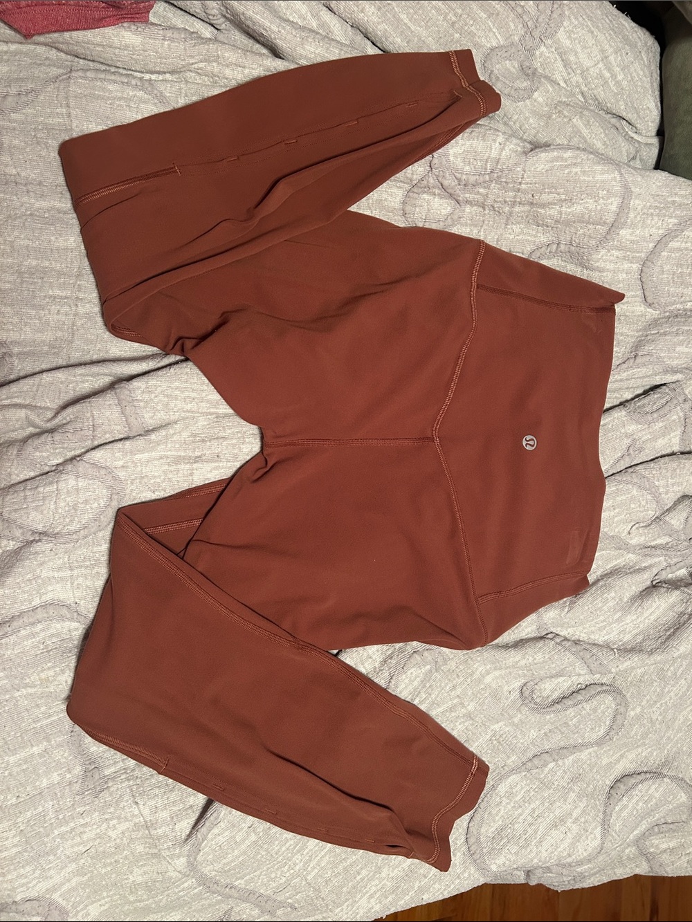 lululemon athletica rust brown leggings